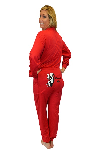 Red Union Suit Onesie Pajamas